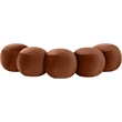 Meridian Furniture Apollo Cognac Velvet Bench