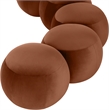 Meridian Furniture Apollo Cognac Velvet Bench