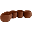 Meridian Furniture Apollo Cognac Velvet Bench