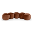 Meridian Furniture Apollo Cognac Velvet Bench