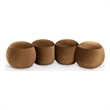Meridian Furniture Apollo Saddle Velvet Bench
