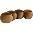 Meridian Furniture Apollo Saddle Velvet Bench