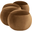 Meridian Furniture Apollo Saddle Velvet Bench
