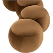 Meridian Furniture Apollo Saddle Velvet Bench