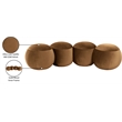 Meridian Furniture Apollo Saddle Velvet Bench