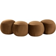 Meridian Furniture Apollo Saddle Velvet Bench