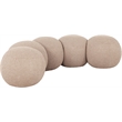 Meridian Furniture Apollo Beige Boucle Fabric Bench