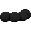 Meridian Furniture Apollo Black Boucle Fabric Bench