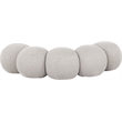 Meridian Furniture Apollo Cream Boucle Fabric Bench