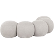 Meridian Furniture Apollo Cream Boucle Fabric Bench