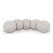 Meridian Furniture Apollo Cream Boucle Fabric Bench