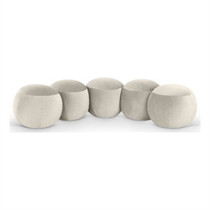 Meridian Furniture Apollo Cream Velvet Bench