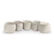 Meridian Furniture Apollo Cream Velvet Bench