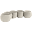 Meridian Furniture Apollo Cream Velvet Bench