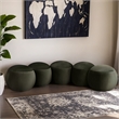 Meridian Furniture Apollo Green Velvet Bench