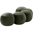 Meridian Furniture Apollo Green Velvet Bench