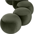 Meridian Furniture Apollo Green Velvet Bench