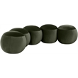 Meridian Furniture Apollo Green Velvet Bench