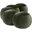 Meridian Furniture Apollo Green Velvet Bench