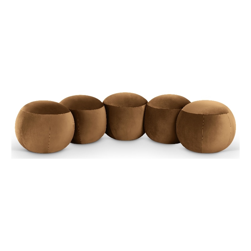 Meridian Furniture Apollo Saddle Velvet Bench