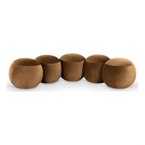Meridian Furniture Apollo Saddle Velvet Bench