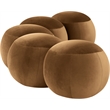Meridian Furniture Apollo Saddle Velvet Bench