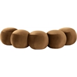 Meridian Furniture Apollo Saddle Velvet Bench
