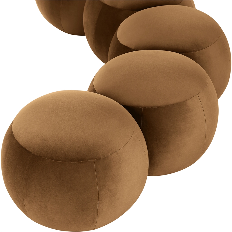 Meridian Furniture Apollo Saddle Velvet Bench