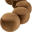 Meridian Furniture Apollo Saddle Velvet Bench
