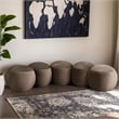 Meridian Furniture Apollo Taupe Velvet Bench