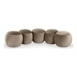 Meridian Furniture Apollo Taupe Velvet Bench