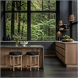 Meridian Furniture Monette Black Velvet Counter Stool