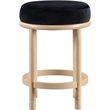 Meridian Furniture Monette Black Velvet Counter Stool