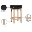 Meridian Furniture Monette Black Velvet Counter Stool