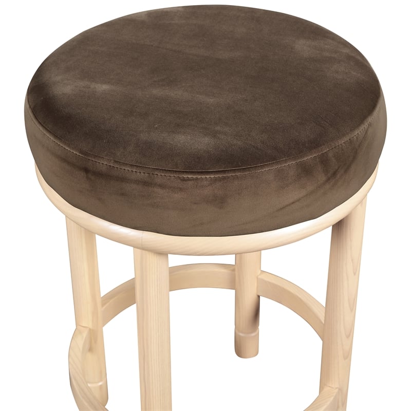 Meridian Furniture Monette Brown Velvet Counter Stool