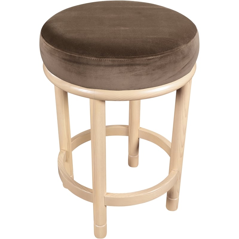 Meridian Furniture Monette Brown Velvet Counter Stool