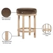 Meridian Furniture Monette Brown Velvet Counter Stool