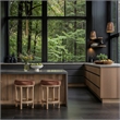 Meridian Furniture Monette Cognac Velvet Counter Stool