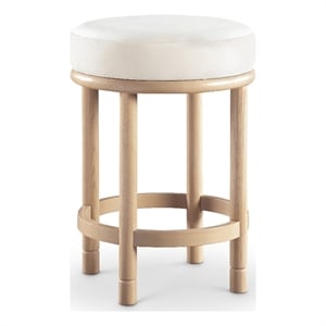 Meridian Furniture Monette Cream Velvet Counter Stool
