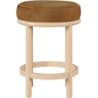 Meridian Furniture Monette Saddle Velvet Counter Stool