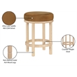 Meridian Furniture Monette Saddle Velvet Counter Stool