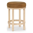 Meridian Furniture Monette Saddle Velvet Counter Stool