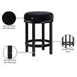 Meridian Furniture Monette Black Velvet Counter Stool
