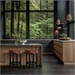 Meridian Furniture Monette Cognac Velvet Counter Stool