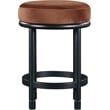 Meridian Furniture Monette Cognac Velvet Counter Stool