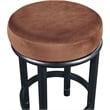 Meridian Furniture Monette Cognac Velvet Counter Stool