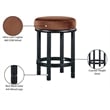Meridian Furniture Monette Cognac Velvet Counter Stool