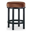 Meridian Furniture Monette Cognac Velvet Counter Stool