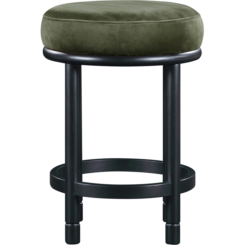 Meridian Furniture Monette Green Velvet Counter Stool