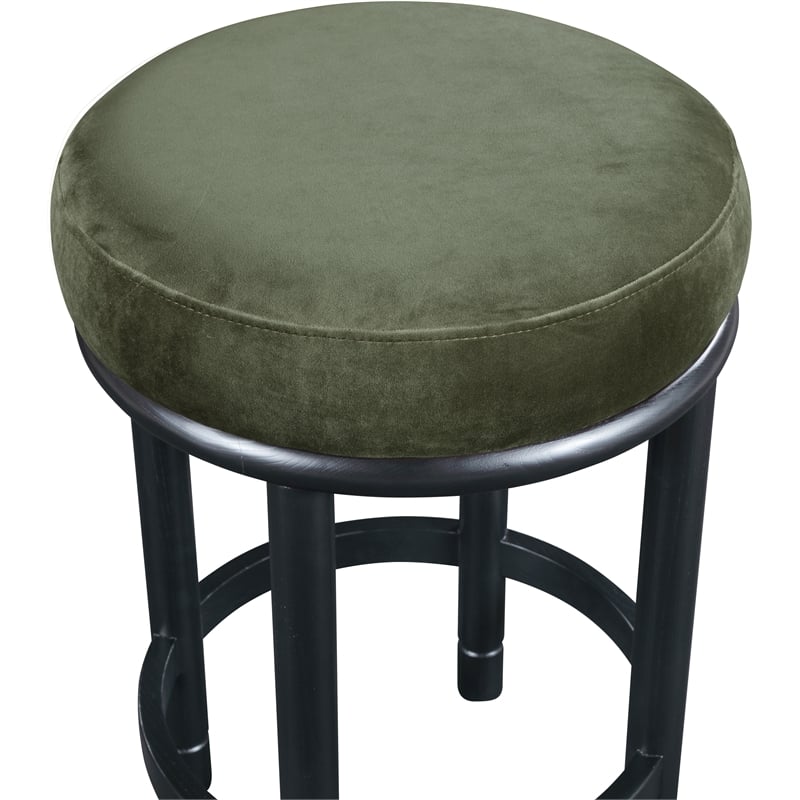 Meridian Furniture Monette Green Velvet Counter Stool